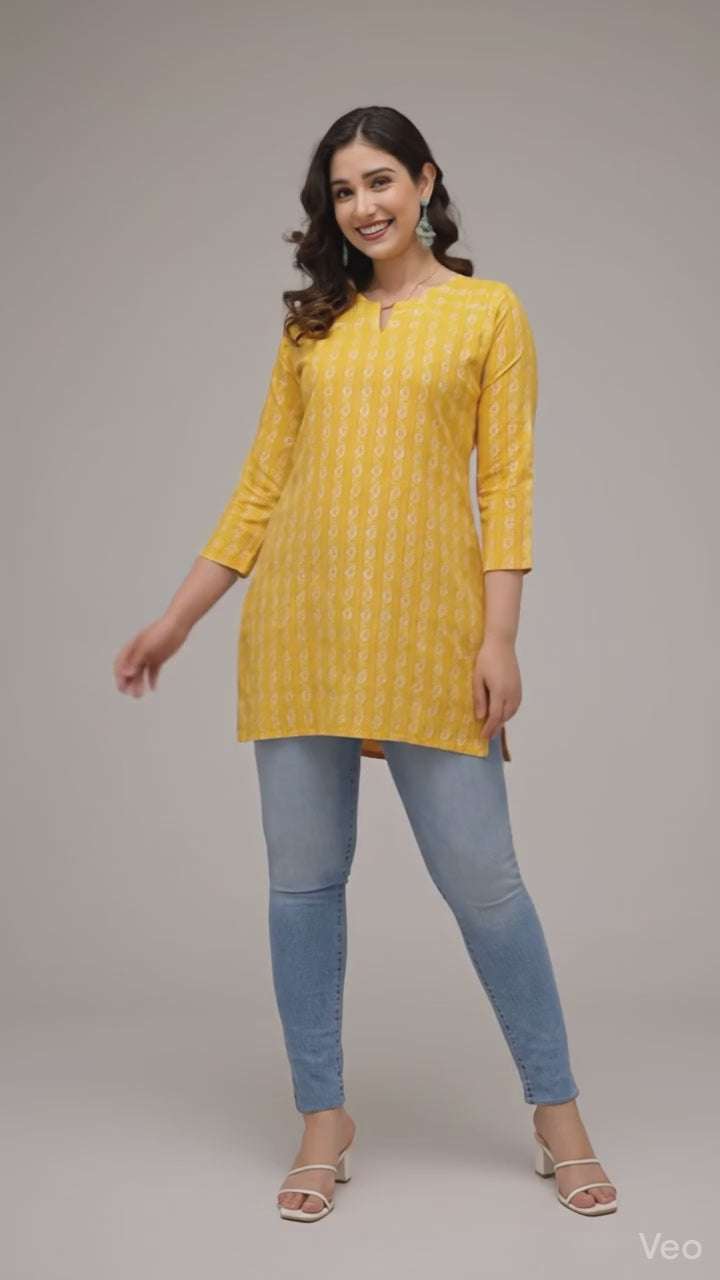 Aarika Printed Cotton Blend Kurti Combo (Pack of 3)